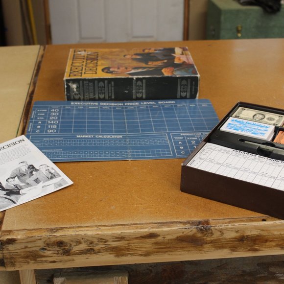 Vintage 1971 3M Executive Decision Bookshelf Board Game COMPLETE unused - Picture 9 of 14